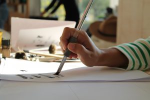Calligraphie au pinceau