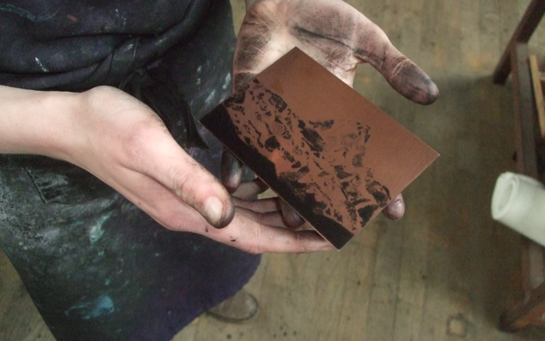 Initiation à la gravure : pointe sèche, manière noire et eau forte