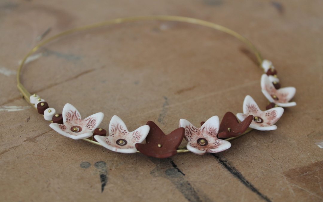 Bijoux en céramique, nuria soley, point fusion formation