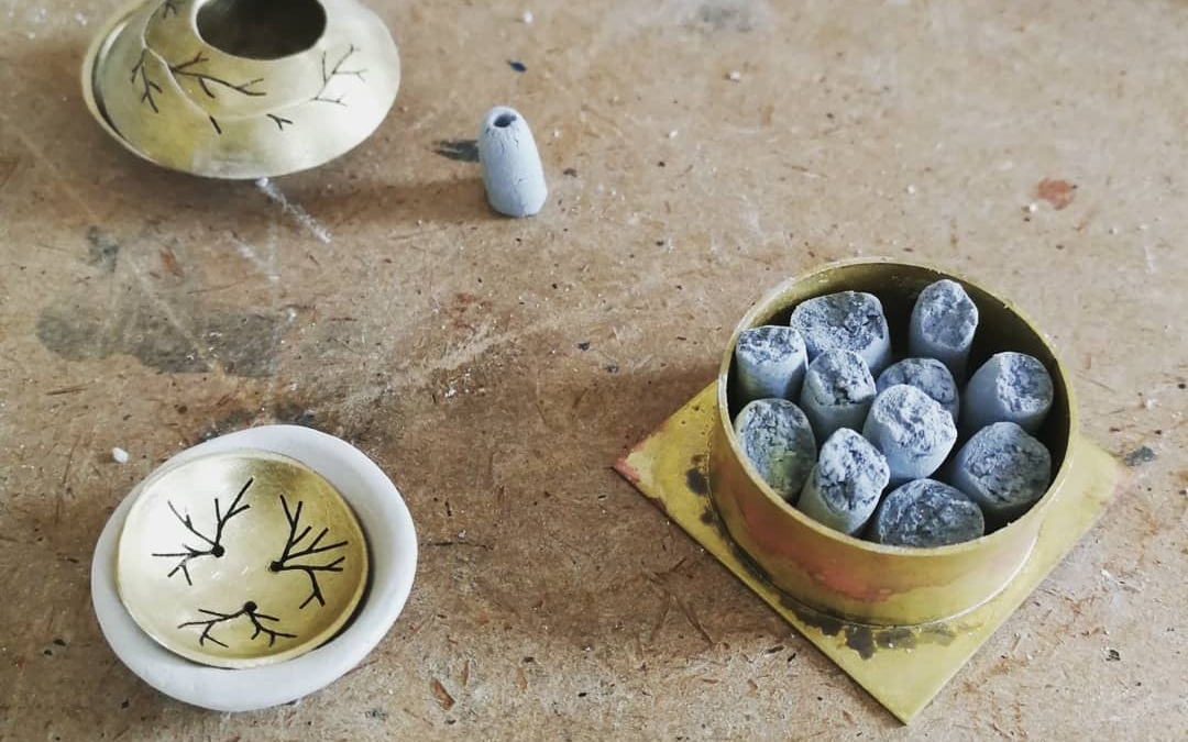 Bijoux Céramique en métal et porcelaine