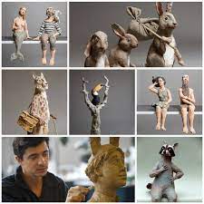 Sculpture figurative, Pablo Castillo, stage sculpture céramique Point Fusion Formation