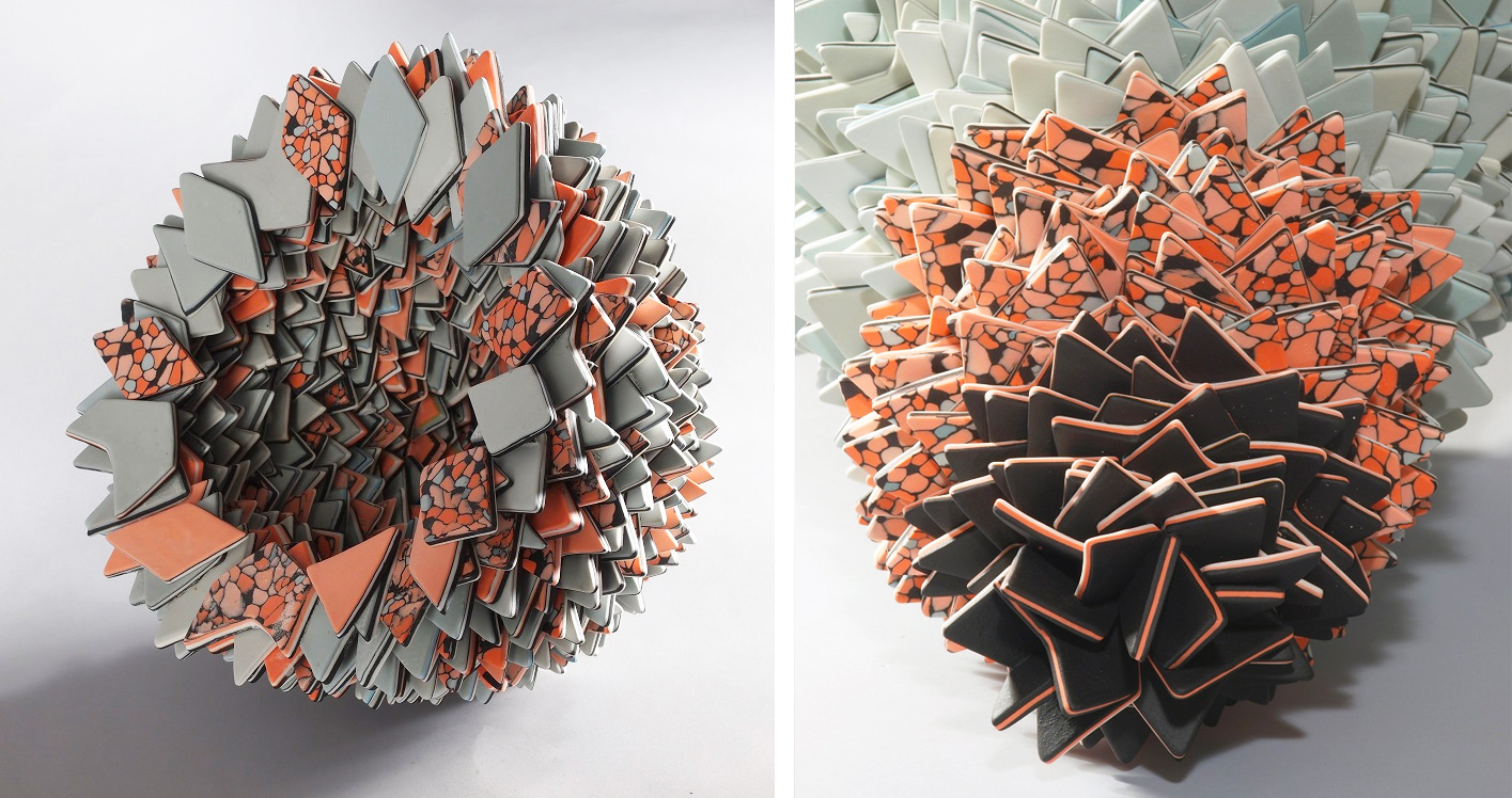 Construire avec la porcelaine de couleur : Nerikomi, Agata Zebra, Mosaïque, Mishima