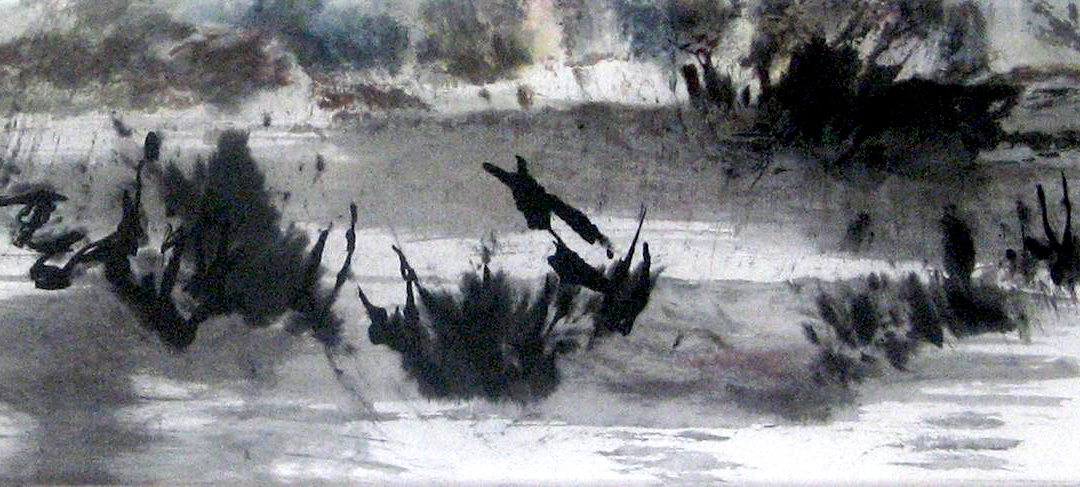 De l’écriture chinoise à la peinture à l’encre de chine