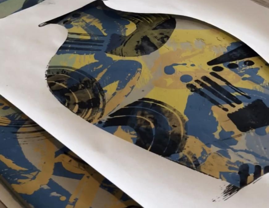Sérigraphie et terre – Marie Mora – Point Fusion Formation