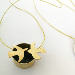 Bijoux céramique en métal et porcelaine N2 / Nuria Soley